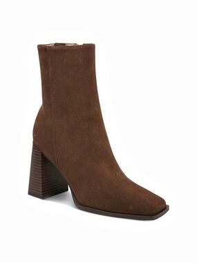 Sam Edelman Ivette Brown Suede Booties Sz 9
